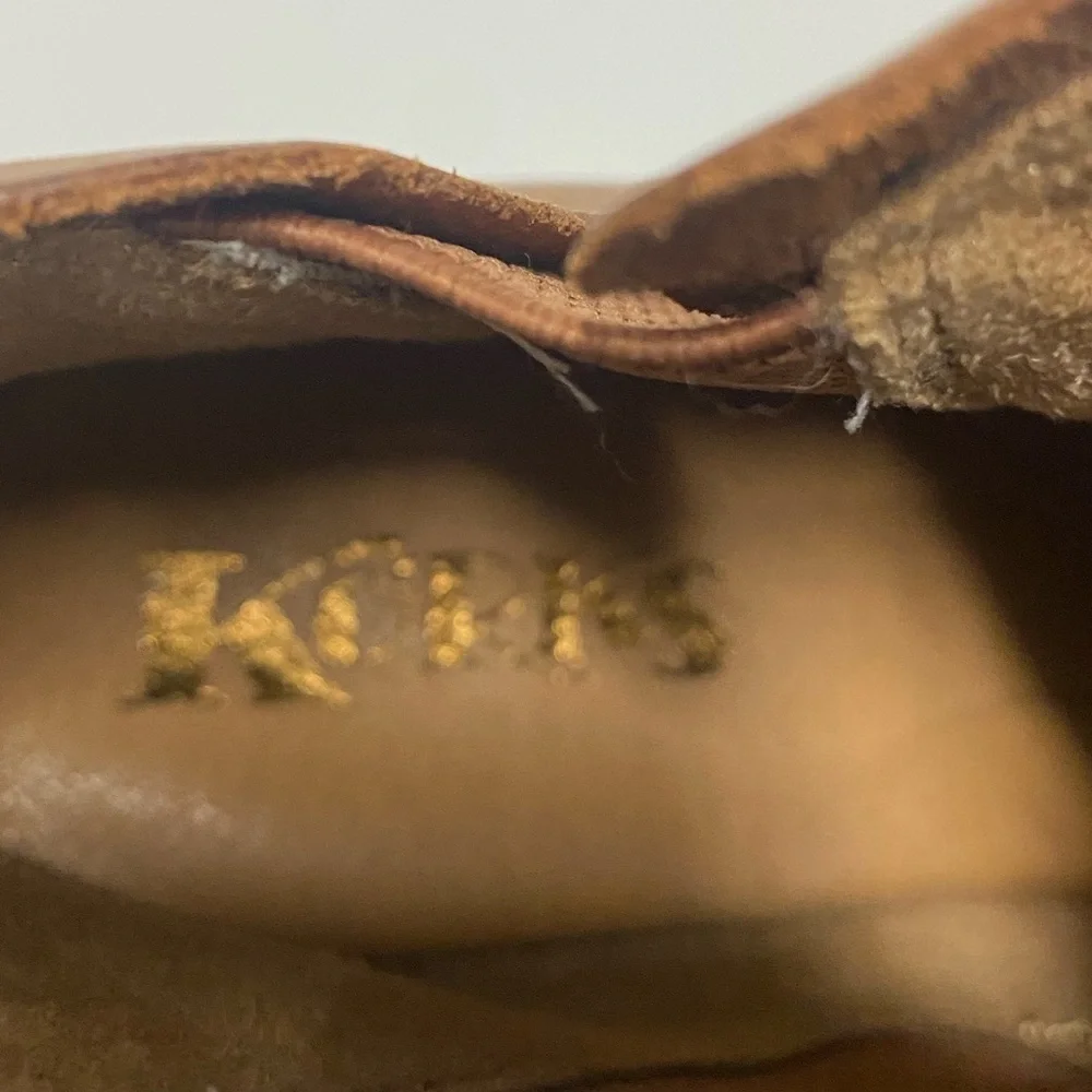 Korks by Kork-Ease Genuine Leather Cognac Tan Brown Ankle Boots, 6.5 or 6 1/2